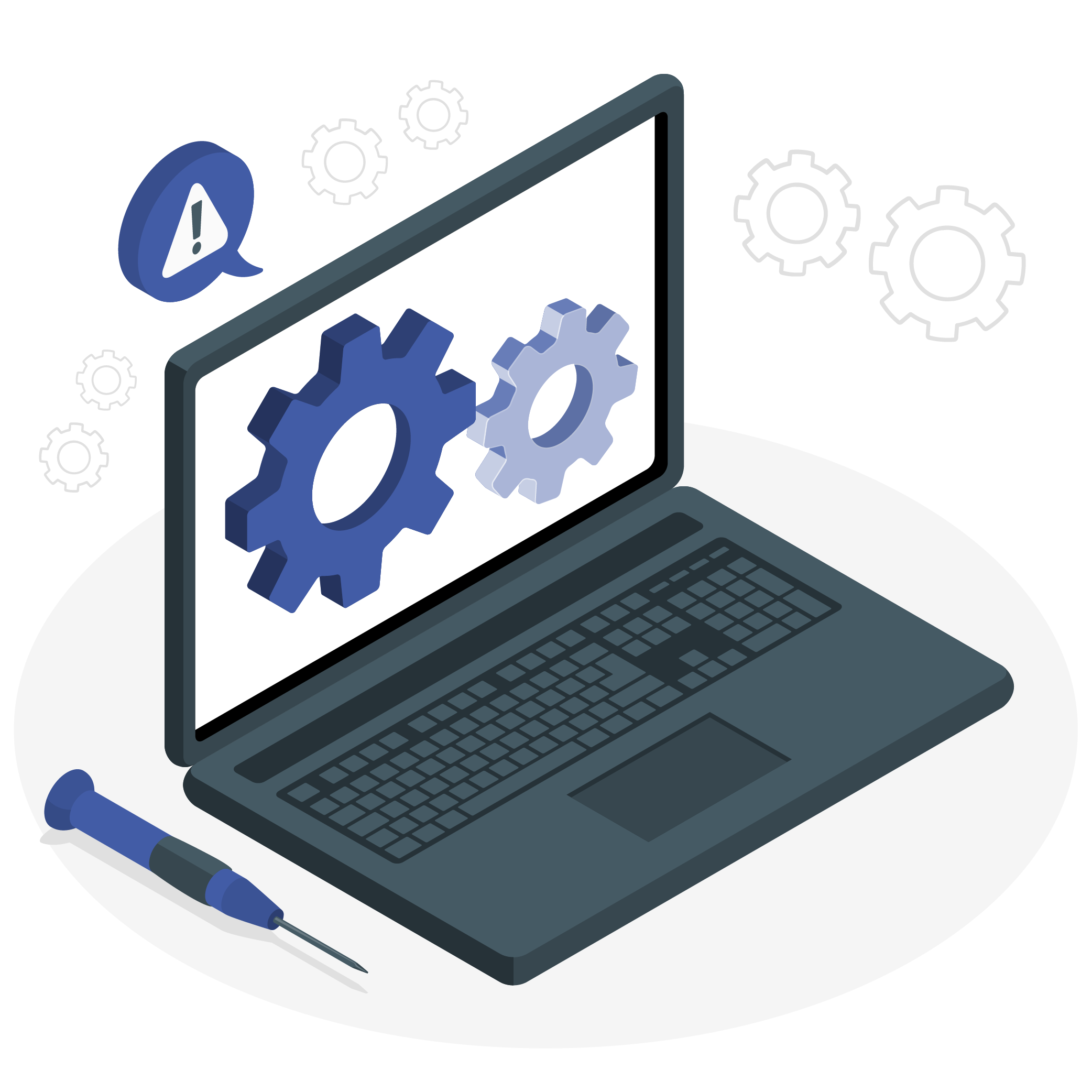 Reparación y mantenimiento de notebook y PC de escritorio, cambio de componentes y optimización